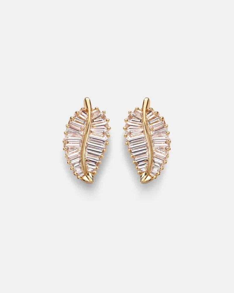 ANITA KO Ohrringe Small aus 18kt Gelbgold mit Diamanten Gold