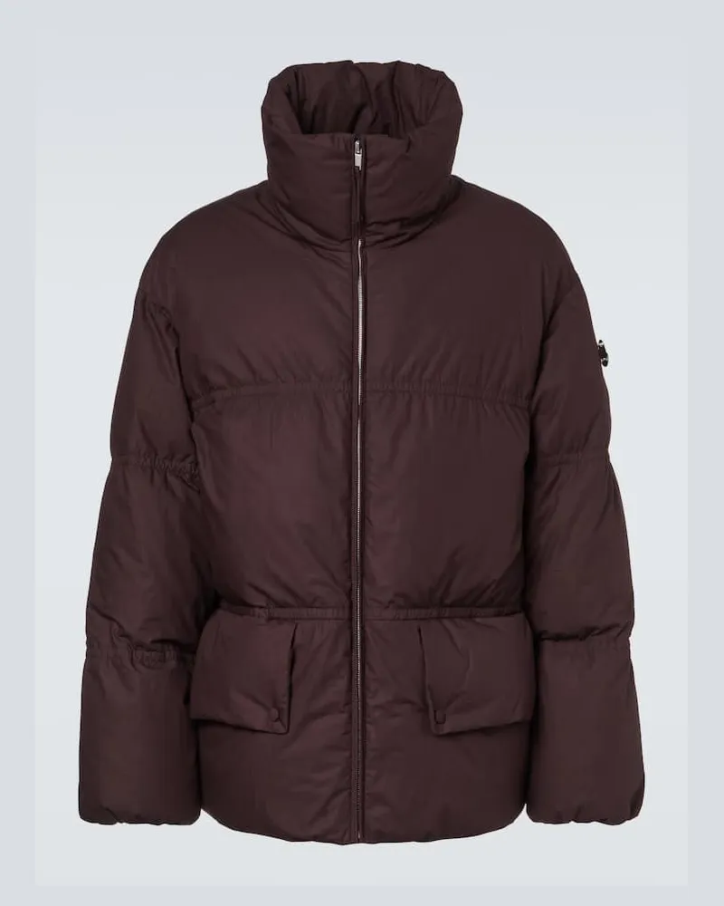 Moncler Jil Sander Daunenjacke Burgunderrot