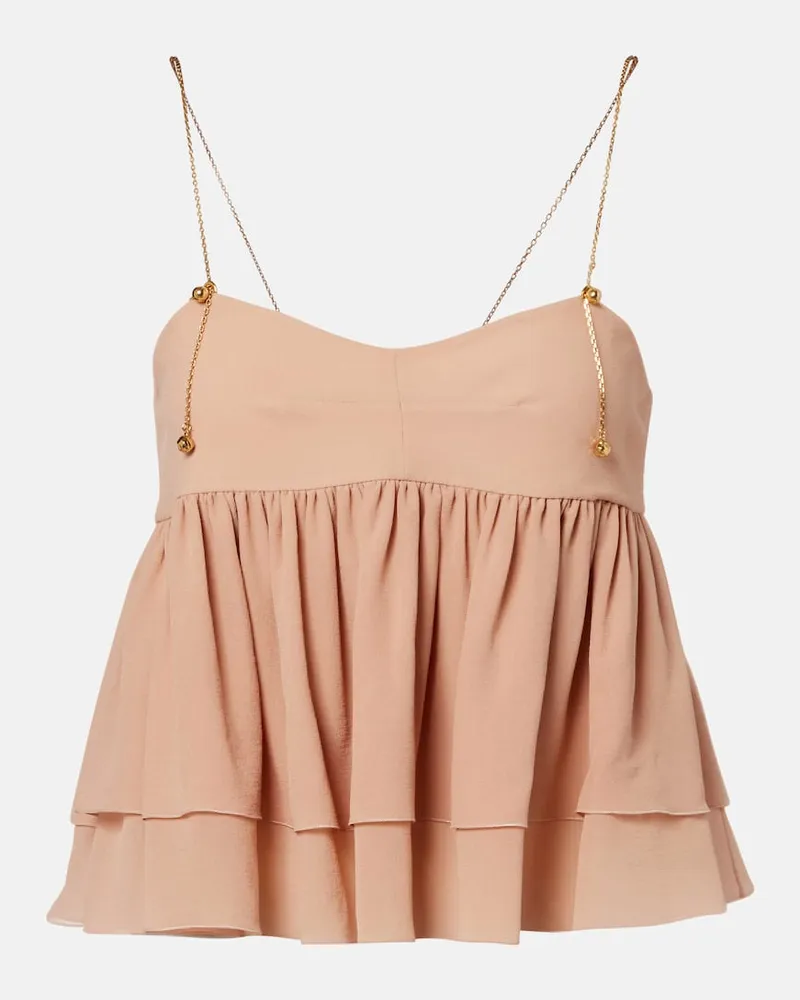 Chloé Chloé Top aus Seide Pink