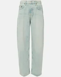 RE/DONE Mid-Rise Straight Jeans Blau