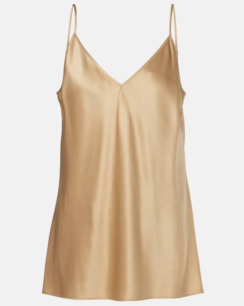 Joseph Top Clea aus Seidensatin Beige
