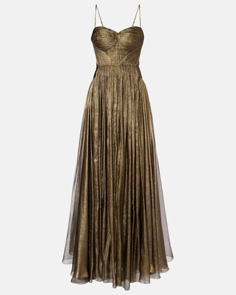 Maria Lucia Hohan Robe Allar aus Seide Gold