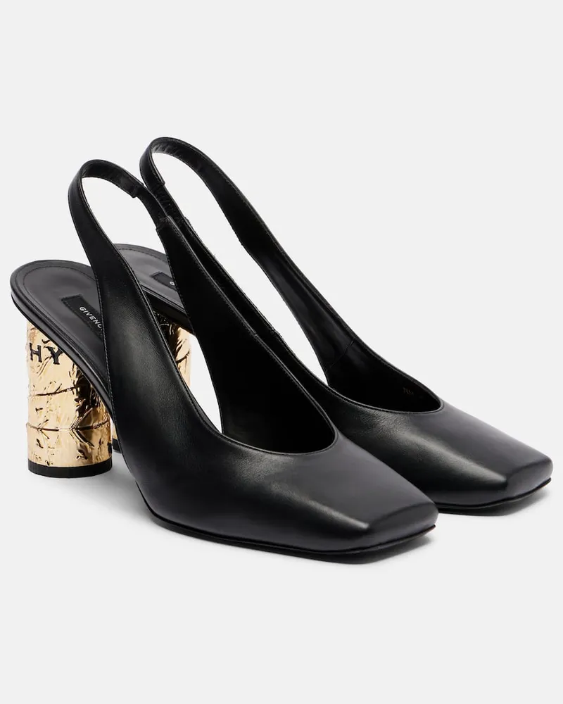 Givenchy Slingback-Pumps Tape 85 aus Lackleder Schwarz