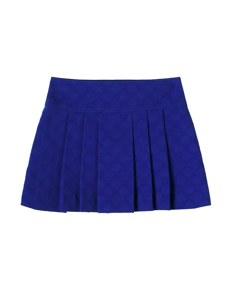 Gucci Rock GG aus Baumwoll-Jacquard Blau