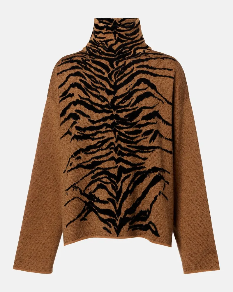 Alaïa Alaïa Pullover aus Jacquard Braun