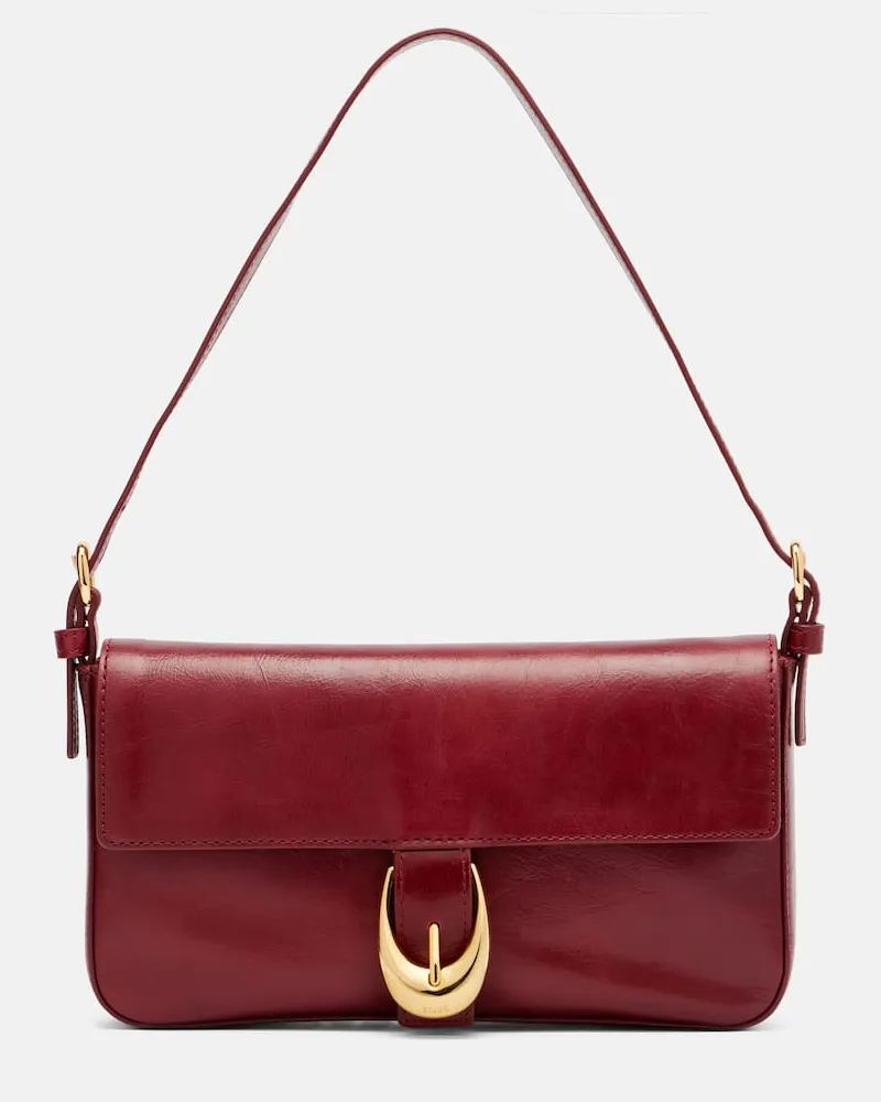 STAUD Schultertasche Harlow aus Leder Rot