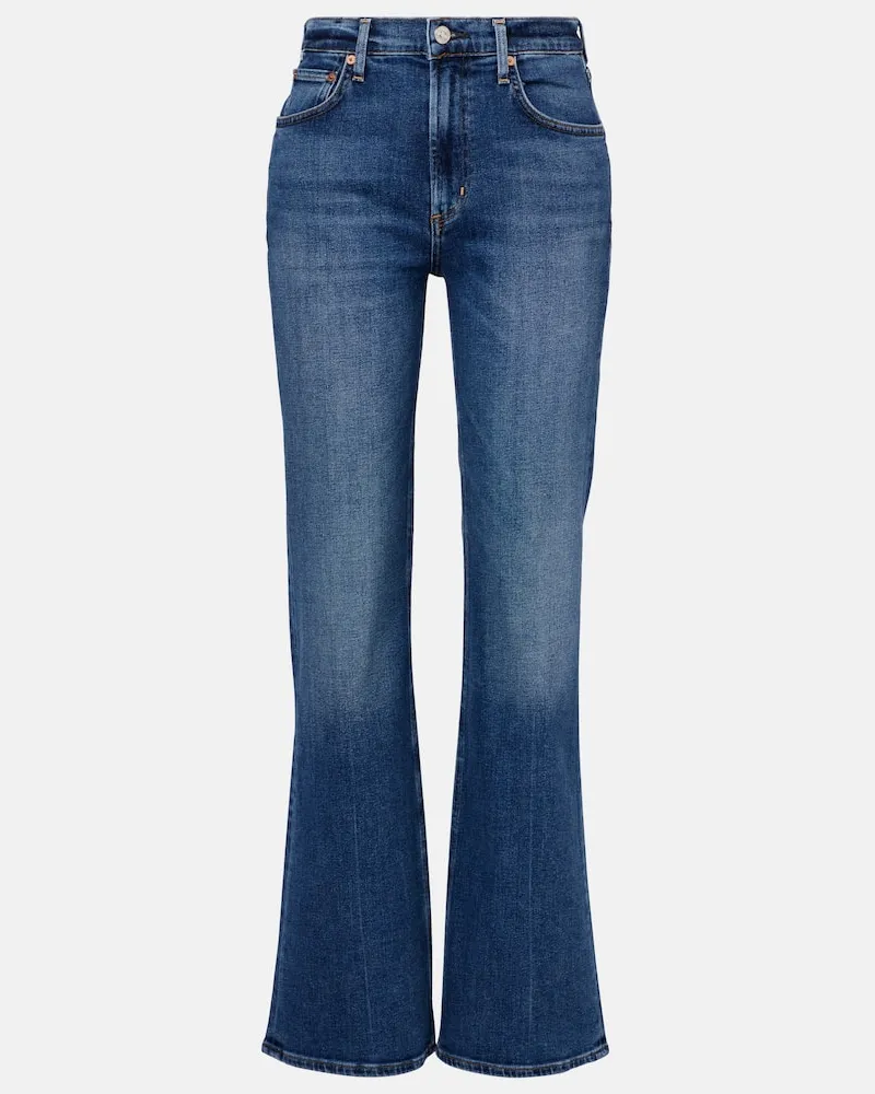 Citizens of humanity Mid-Rise Bootcut Jeans Vidia Blau
