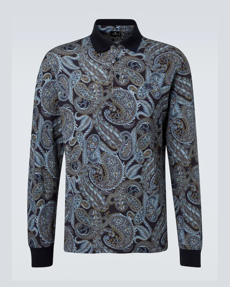 Etro Polohemd aus Baumwolle Blau