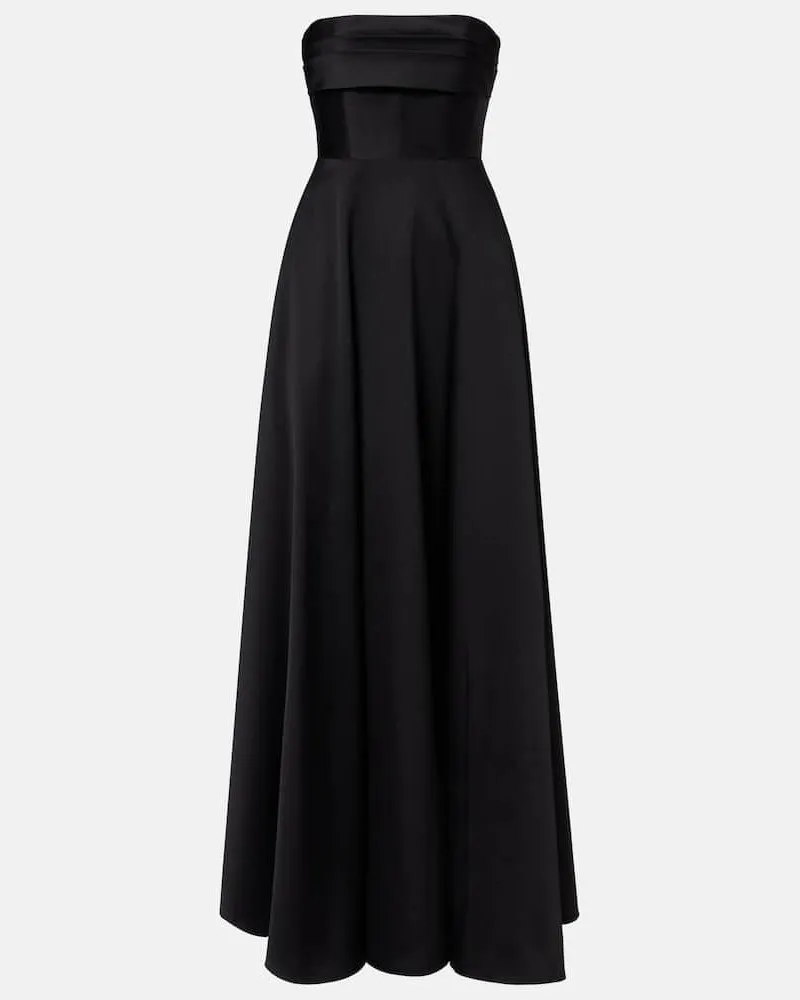 Roland Mouret Robe aus Taft Schwarz