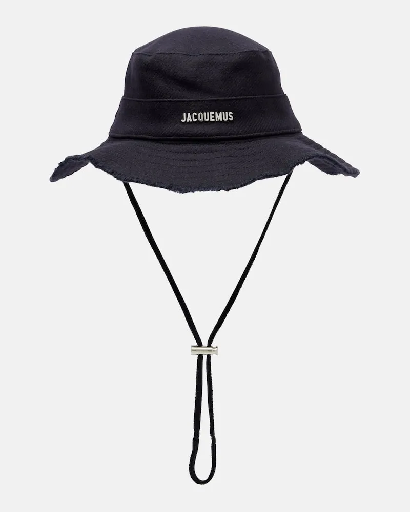 Jacquemus Hut Artichaut aus Baumwoll-Canvas Blau