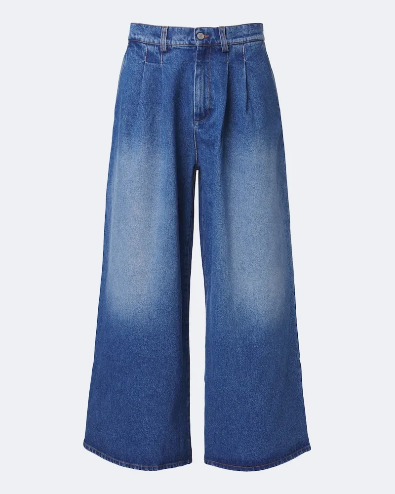ERL Wide-Leg Jeans Blau