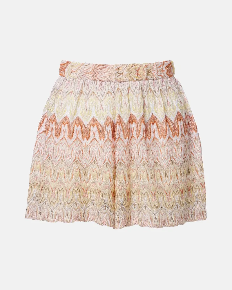 Missoni Shorts aus Häkelstrick Multicolor