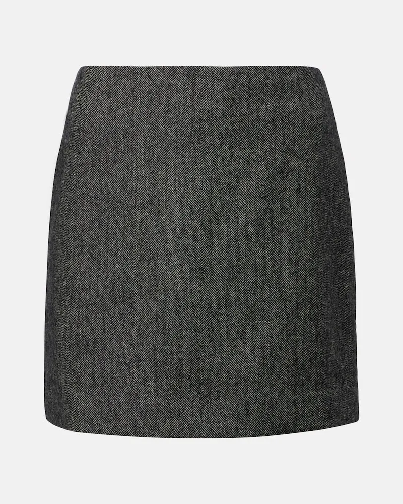 Blazé Milano Blazé Milano Minirock Coci aus einem Wollgemisch Grau