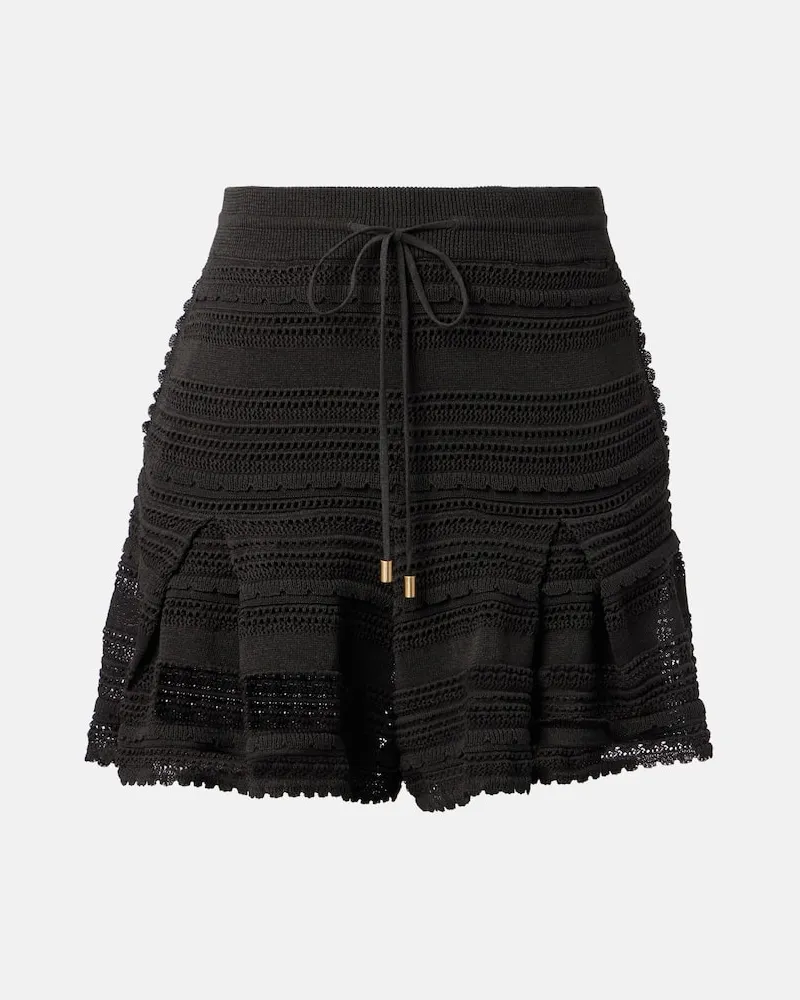 Zimmermann Shorts Lucky aus Spitze Schwarz