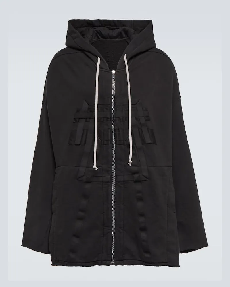 Rick Owens Kapuzenjacke aus Baumwolle Schwarz