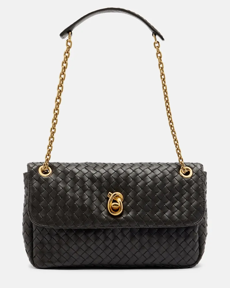 Bottega Veneta Schultertasche Madison Medium aus Leder Braun