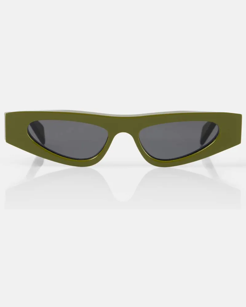Gucci Cat-Eye-Sonnenbrille Fashion Show Grün