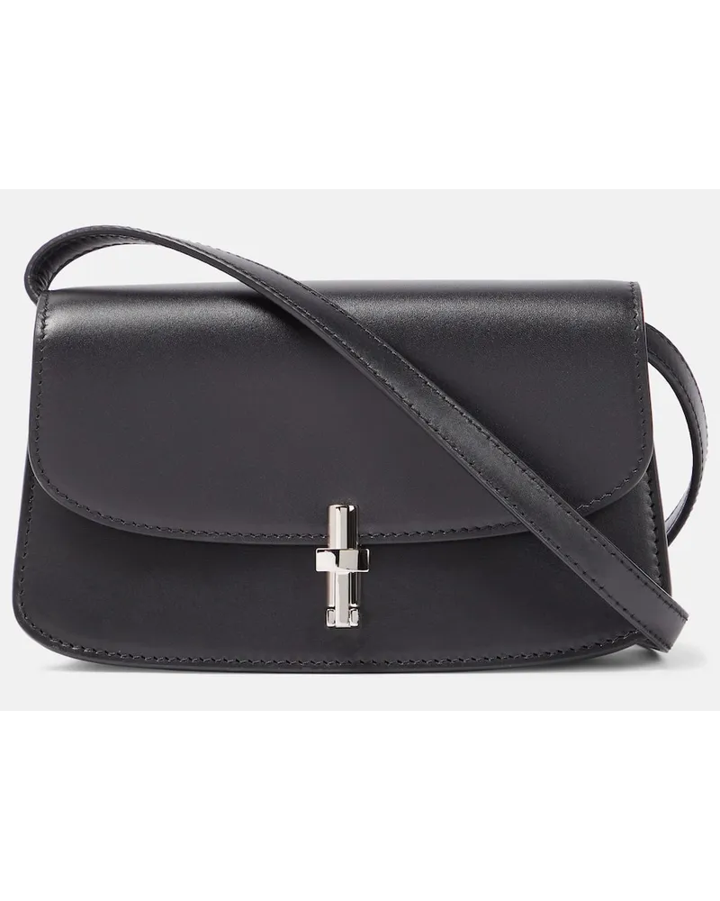 The Row Schultertasche Sofia aus Leder Schwarz