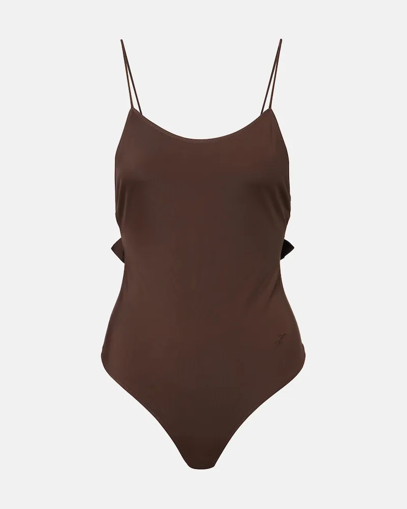 Jacquemus Badeanzug Cabana Braun