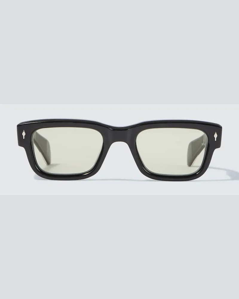 Jacques Marie Mage Eckige Sonnenbrille Schwarz