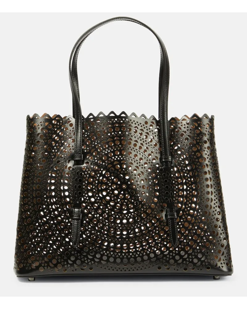 Alaïa Alaia Tote Le Mina New Vienne 32 aus Leder Schwarz