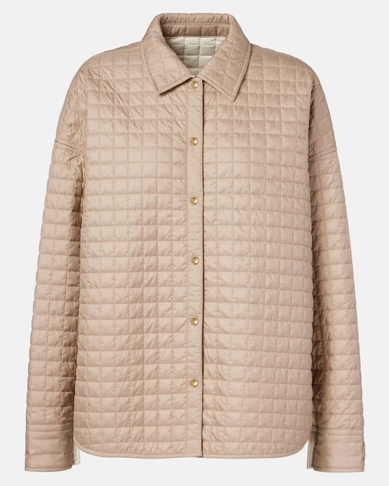 Moncler Wendbare Steppjacke Beige