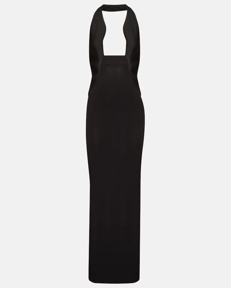 Christopher Esber Maxikleid aus Jersey Schwarz