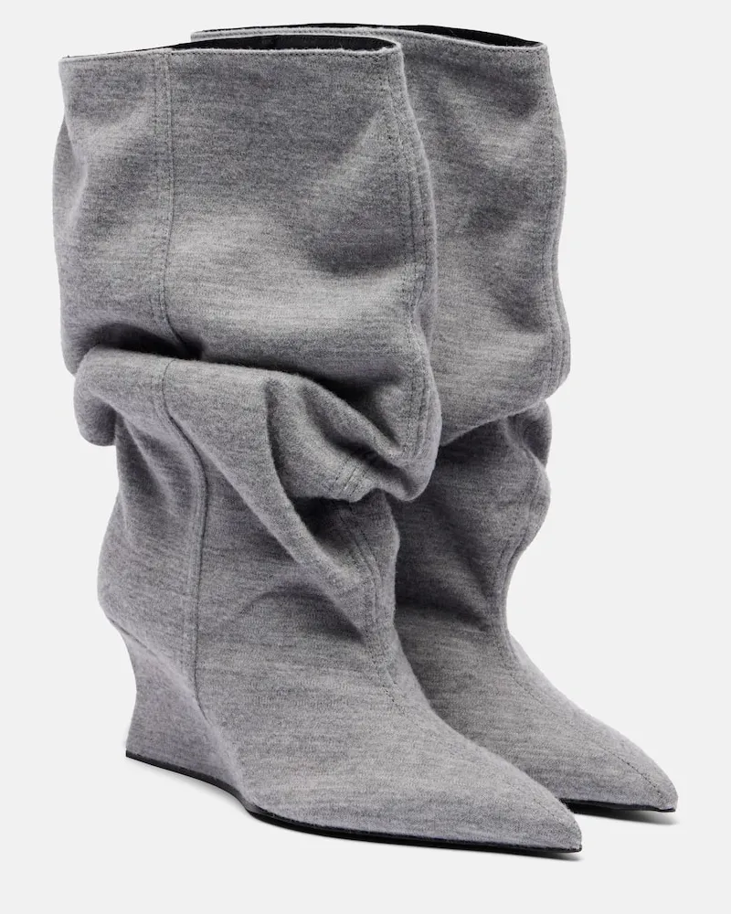 Balmain Ankle Boots Grau