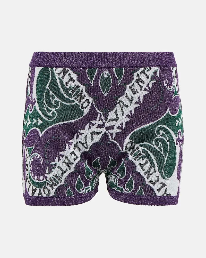 Valentino Garavani Bedruckte High-Rise Shorts Multicolor