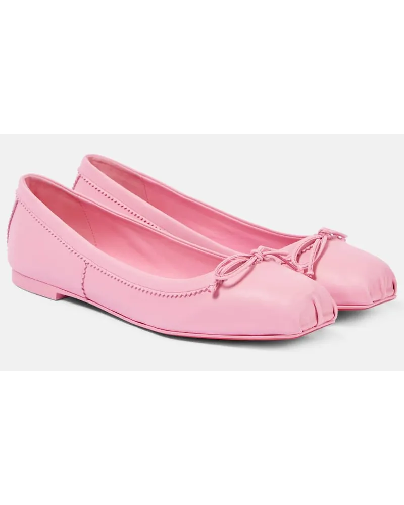 Christian Louboutin Ballerinas Mamadrague aus Leder Pink