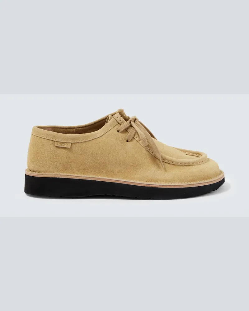 Loewe Desert Boots Faro aus Veloursleder Beige