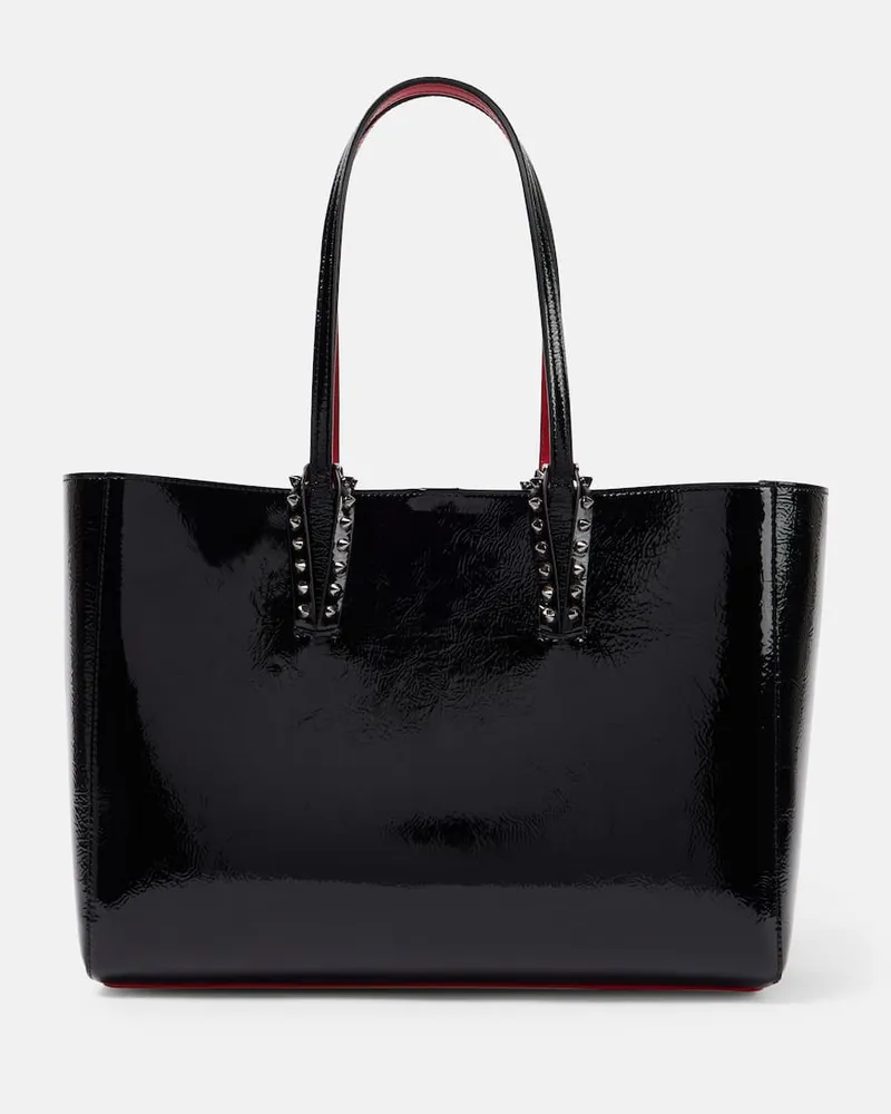 Christian Louboutin Tote Bag Cabata Small aus Lackleder Schwarz