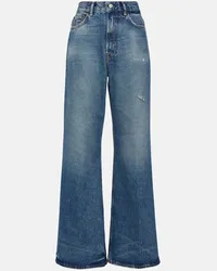 Acne Studios High-Rise Wide-Leg Jeans 2022F Blau