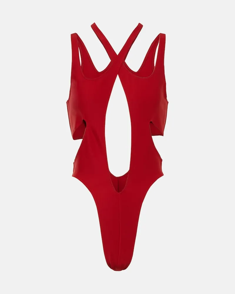 Thierry Mugler Badeanzug Rot