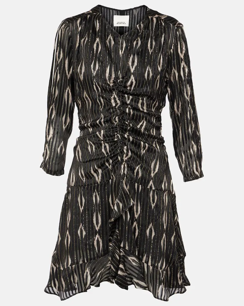 Isabel Marant Minikleid Octavia aus einem Seidengemisch Multicolor