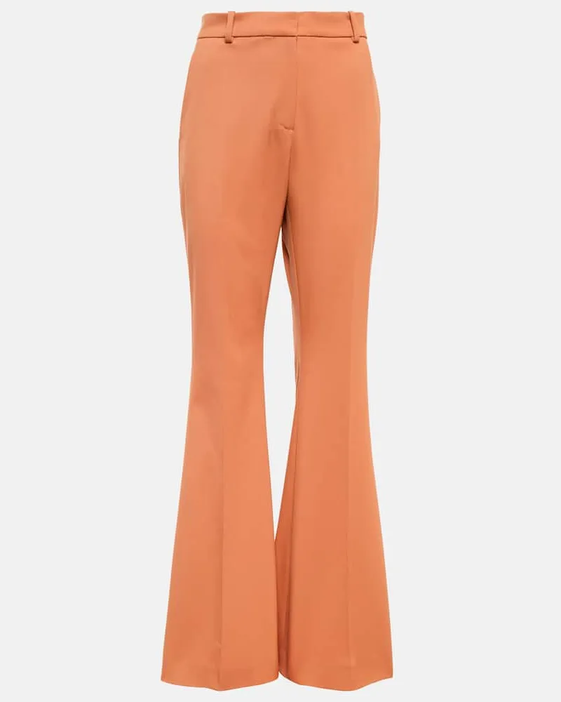 Joseph High-Rise-Hose Aveline aus Gabardine Braun