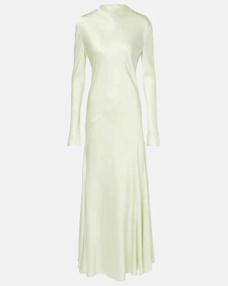 TOVE Maxikleid Raquel aus einem Seidengemisch Grün