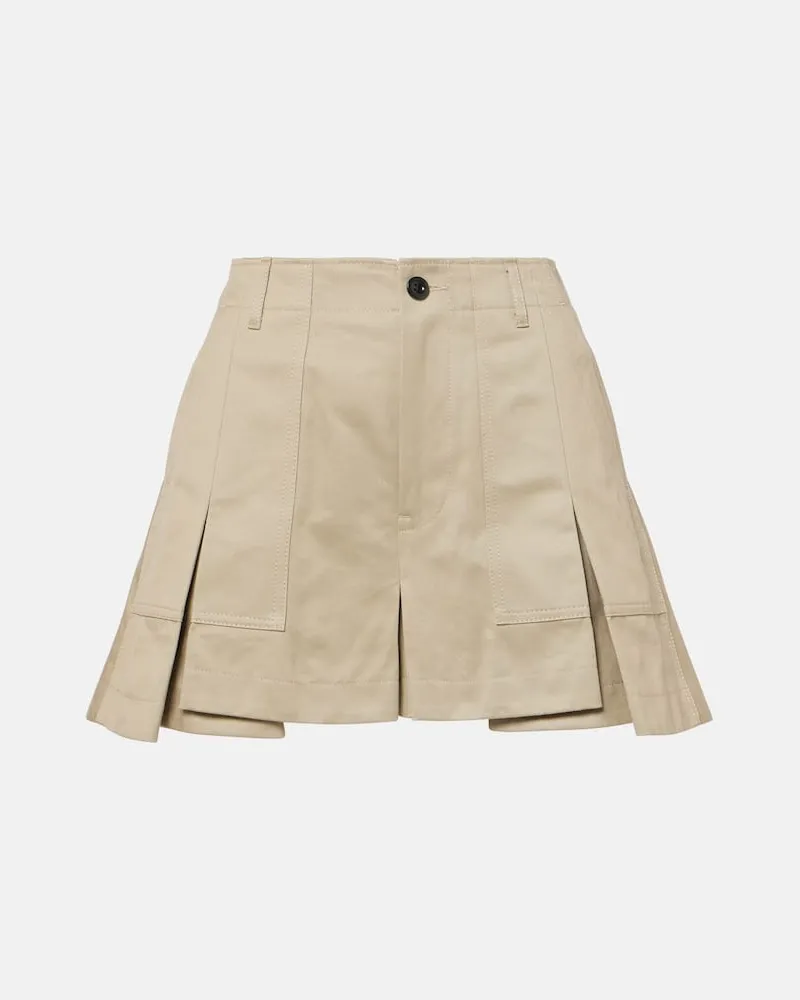 Sacai Shorts aus Baumwolle Beige