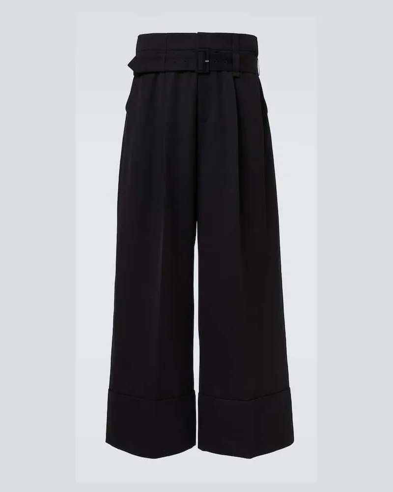 Simone Rocha Weite High-Rise-Hose Schwarz