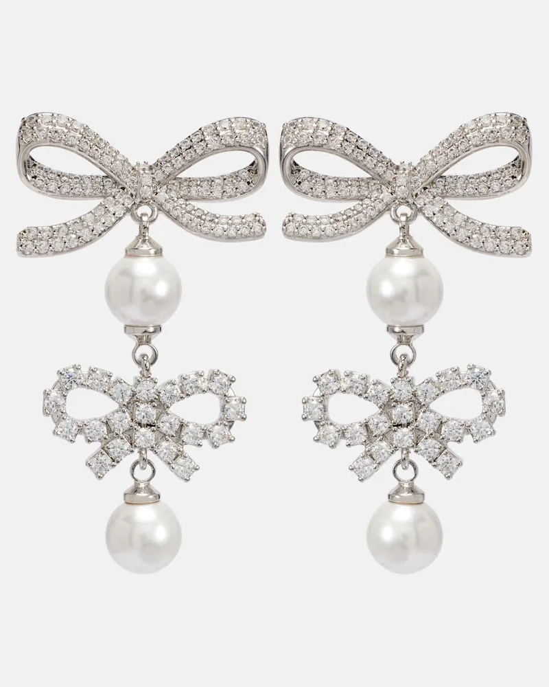 Self-Portrait Verzierte Ohrringe Silber