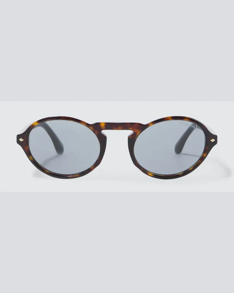 Giorgio Armani Runde Sonnenbrille Grau