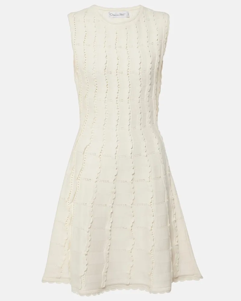 Oscar de la Renta Minikleid Weiß