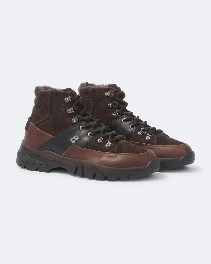 Bogner Schnürstiefel Copper Mountain aus Veloursleder Braun