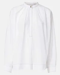 Proenza Schouler White Label Hemd aus Baumwollpopeline Weiss