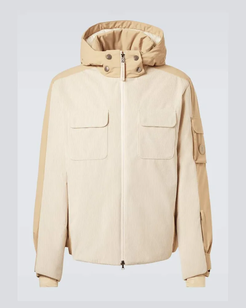 Bogner Skijacke Cobe-D aus Rippstrick Beige