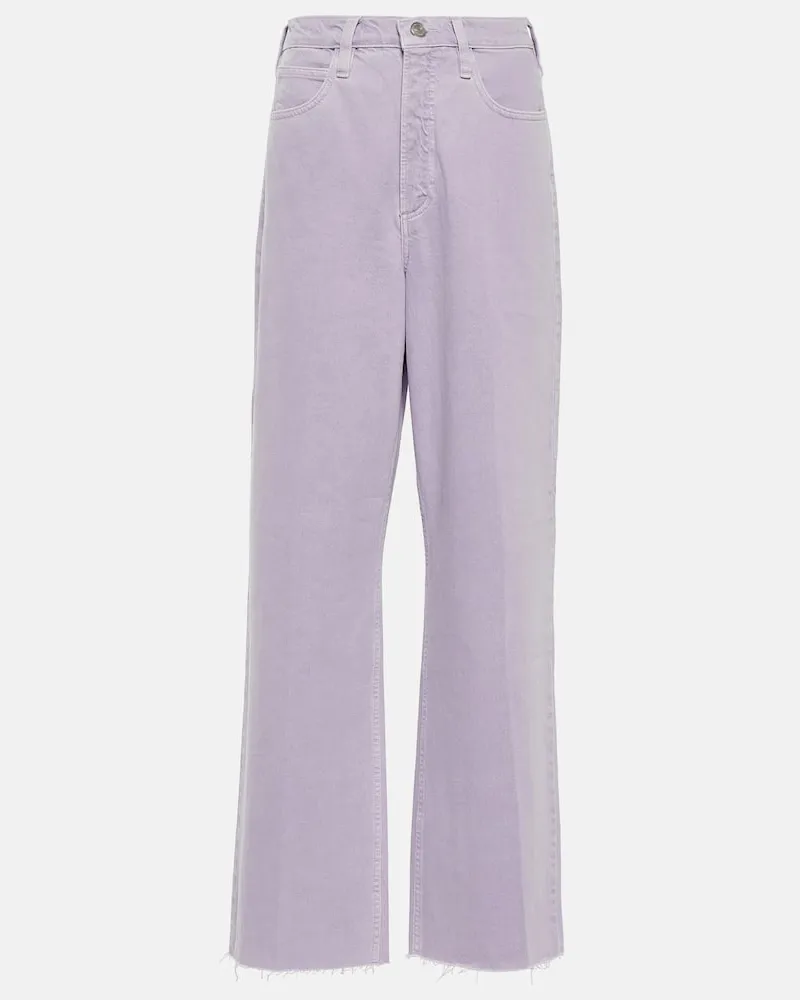 Frame Denim Wide-Leg Jeans Le High 'N' Tight Violett
