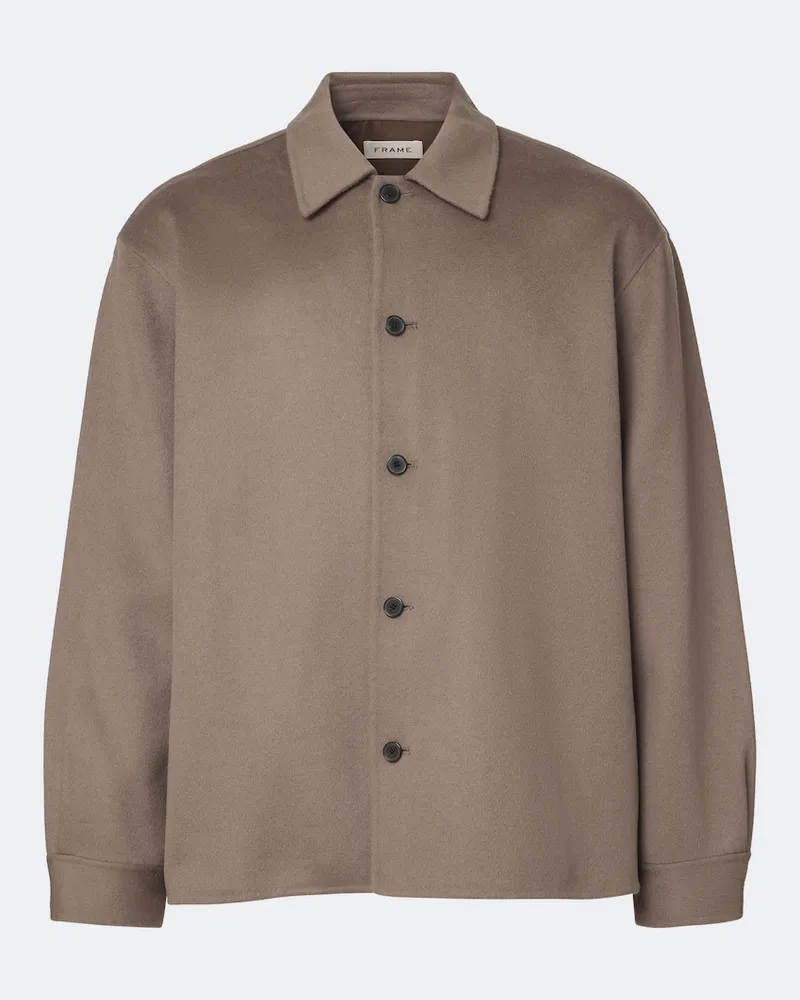 Frame Denim Jacke aus Wolle Beige