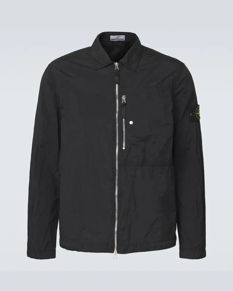 Stone Island Hemdjacke Compass Schwarz