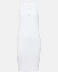 Givenchy Minikleid 4G aus Baumwolle Weiss