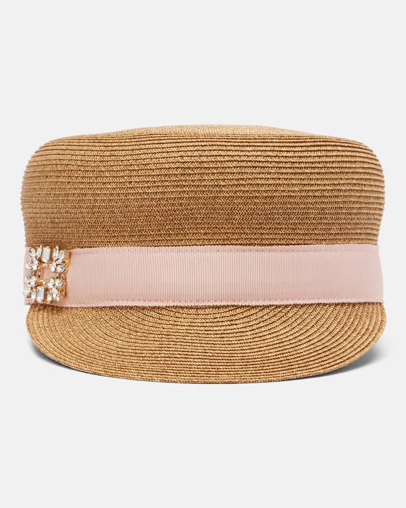 Roger Vivier Baseballcap Broche Vivier Beige